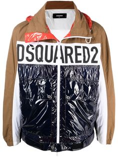 Dsquared2 ветровка в стиле колор-блок с логотипом