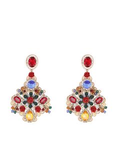 Dolce & Gabbana декорированные серьги-клипсы