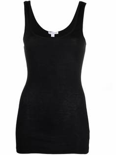 James Perse scoop neck stretch-cotton tank top