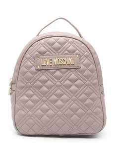 Love Moschino стеганый рюкзак с логотипом