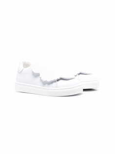 Kenzo Kids logo-embossed touch-strap sneakers