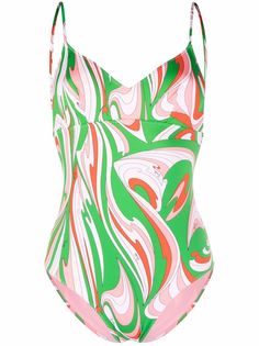 Emilio Pucci купальник с абстрактным принтом