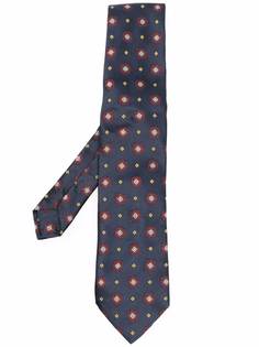 Etro галстук с цветочной вышивкой