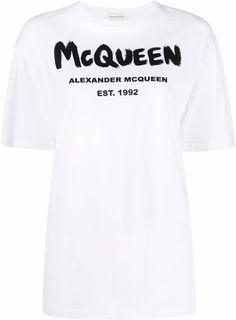 Alexander McQueen футболка McQueen Graffiti