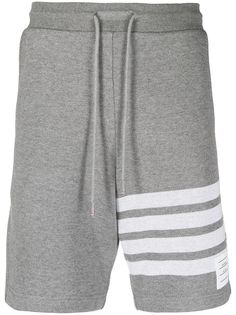 Thom Browne спортивные шорты с кулиской и полосками 4-Bar