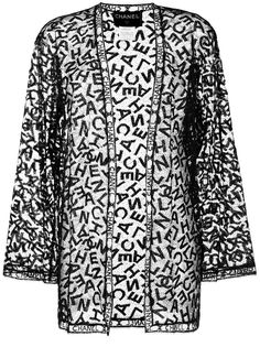 Chanel Pre-Owned кардиган 1998-го года с вышитым логотипом