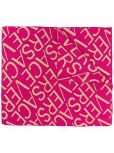Versace шарф вязки интарсия с логотипом