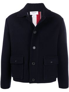 Thom Browne куртка-рубашка с полосками RWB