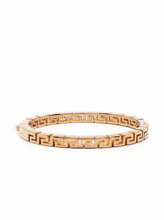Versace Greca-detail logo-engraved bangle bracelet
