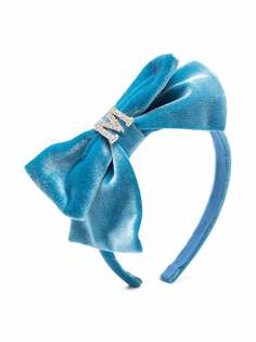 Monnalisa ободок с бантом и кристаллами