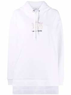 Burberry step-hem embroidered hoodie