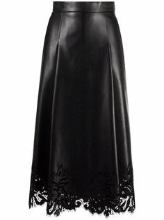 Ermanno Scervino юбка А-силуэта с кружевом