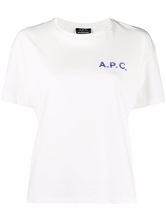 A.P.C. футболка с логотипом