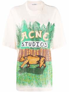 Acne Studios футболка с принтом
