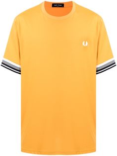 FRED PERRY футболка Bold Cuff с окантовкой в полоску
