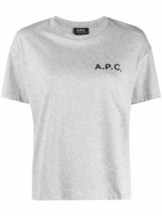 A.P.C. футболка с логотипом