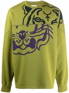 Kenzo толстовка с принтом Tiger