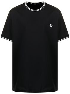 FRED PERRY футболка Twin Tipped с окантовкой в полоску