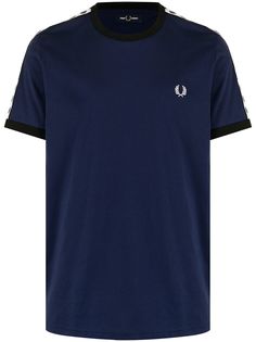 FRED PERRY футболка с вышитым логотипом