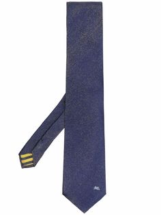 Etro галстук с вышитым логотипом