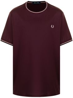 FRED PERRY футболка Twin Tipped с окантовкой в полоску