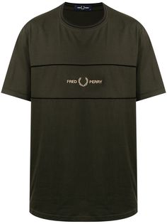 FRED PERRY футболка с вышитым логотипом