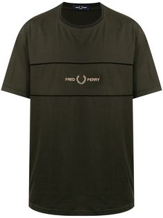 FRED PERRY футболка с вышитым логотипом