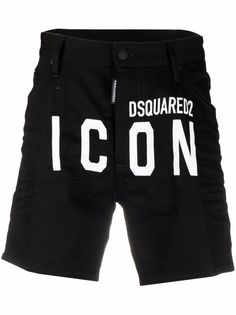 Dsquared2 джинсовые шорты с логотипом