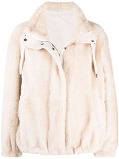 Brunello Cucinelli фактурная куртка на молнии