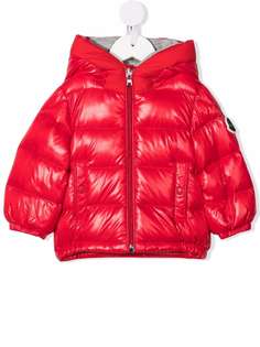 Moncler Enfant стеганый пуховик с капюшоном