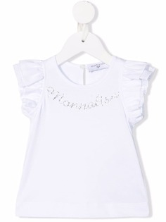 Monnalisa футболка с логотипом