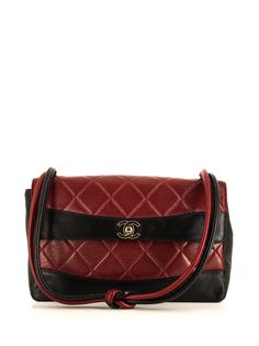 Chanel Pre-Owned стеганая сумка на плечо