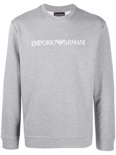 Emporio Armani толстовка с круглым вырезом и логотипом