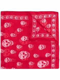 Alexander McQueen шарф с принтом Skull