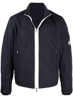 Moncler куртка на молнии с воротником-воронкой