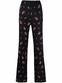 Etro брюки с вышивкой