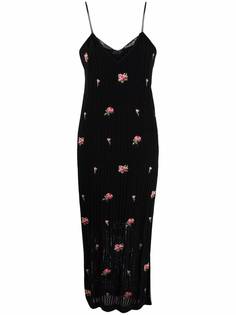 RED Valentino платье с цветочным принтом