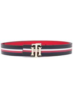 Tommy Hilfiger ремень в полоску с логотипом