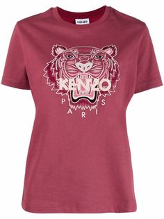 Kenzo футболка с вышивкой Tiger