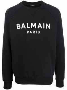 Balmain толстовка с круглым вырезом и логотипом