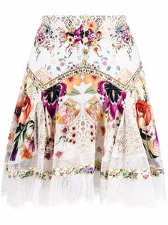 Camilla floral-print mini skirt