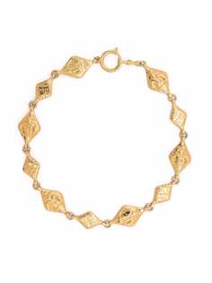 Chanel Pre-Owned позолоченное колье Coco Silhouette 1980-х годов
