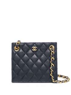 Chanel Pre-Owned стеганая сумка на плечо с логотипом CC