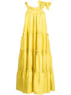 Cynthia Rowley платье миди с вырезом халтер