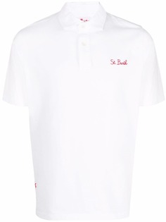 Mc2 Saint Barth рубашка поло с вышитым логотипом
