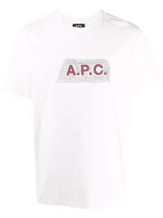 A.P.C. logo-print T-shirt