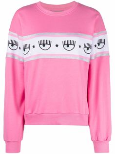 Chiara Ferragni logomania crew-neck sweatshirt