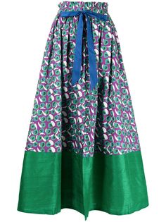 MEHTAP ELAIDI юбка макси с геометричным принтом