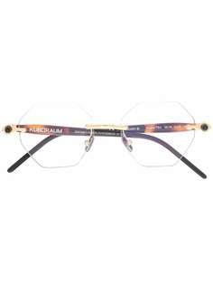 Kuboraum P54 geometric frame glasses