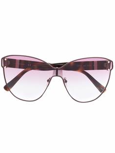 Longchamp солнцезащитные очки в массивной оправе кошачий глаз